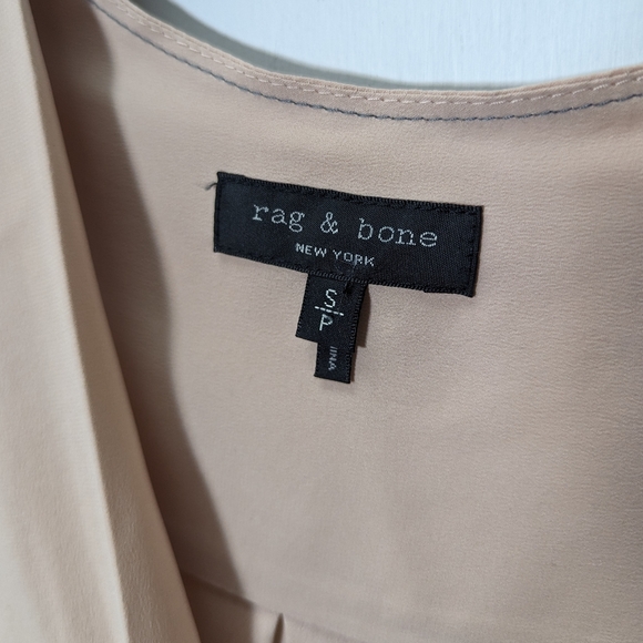 Rag and Bone Shields Silk Drape Front Blouse - Picture 10 of 14